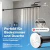 Gardinenstange ohne bohren [schwarz, 140-260cm] – Ø 25mm - Produktbild-Vorschau 5