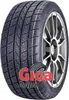 A close-up of a car tire with a logo overlay. Produktbild-Vorschau