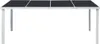 vidaXL Gartentisch 190x90x74 cm Schwarz Stahl Produktbild-Vorschau 1