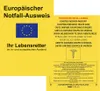 RNK Europäischer Notfallausweis 105 x 75 mm im Display 15 Produktbild-Vorschau 1