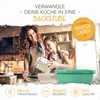 KRUSTENZAUBER Emaille Brotbackfrom mit Deckel inkl. Gärkorb Produktbild-Vorschau 2