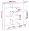 vidaXL Regál Cube 7 priehradiek Materiál na báze dreva dub Náhľad obrázku produktu 8