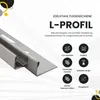 L-Profil Edelstahlschiene Profil Fliesenschiene Edelstahl Produktbild-Vorschau 2