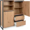 Highboard Denver | Artisan Oak / anthrazit | Industrial Produktbild-Vorschau 3