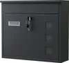 Wiltec Briefkasten V12 schwarz 362 x 115 x 315 mm, Produktbild-Vorschau 1