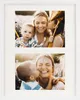 A white frame containing two stacked photos of a mother and her children. Náhled obrázku produktu