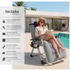 Chaise longue pliable CLOUD réglable en continu - gris Voir les images du produit 2