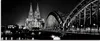 ARTland Glasbild Kölner Dom_schwarz-weiß Größe: 125x50 cm Produktbild-Vorschau 1