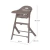 Chaise haute Lionelo Beny avec harnais 3 points, plateau et Voir les images du produit 11