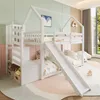 MODFU Etagenbett Kinderbett 90x200cm mit Stauraumtreppe und Produktbild-Vorschau 3