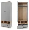 Jugendzimmer Komplett-Set in Grau mit Eiche, mit Bett Produktbild-Vorschau 6
