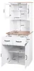 Buffetschrank Anea Landhausstil Weiß 60x170x40 cm mit Produktbild-Vorschau 5
