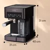 Klarstein Espresso Siebträgermaschine mit Milchaufschäumer, Produktbild-Vorschau 8