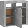 A gray cabinet with open doors and shelves, shown against a white background. Anteprima dell’immagine prodotto