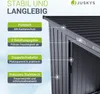 Juskys Metall Geräteschuppen M – Dunkelgrau, wetterfest mit Produktbild-Vorschau 5