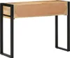 vidaXL Stolik konsola 100x35x75 cm Surowe lite drewno mango Podgląd zdjęcia produktu 4