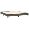 vidaXL Boxspringbettgestell Dunkelgrau 180x200 cm Samt Produktbild-Vorschau 3
