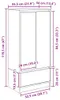 vidaXL Skříňka se zásuvkou kouřový dub 55,5x34x119,5 cm Náhled obrázku produktu 7