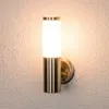 Lindby Außenwandleuchte Kristof, Edelstahl, 33 cm hoch, E27 Produktbild-Vorschau 12