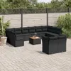 CLORIS 13-tlg. Garten-Sofagarnitur - mit Kissen - Schwarz Produktbild-Vorschau 1