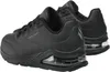 A pair of black Skechers sneakers shown from a side-rear angle against a white background. Anteprima dell’immagine prodotto