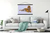 MuchoWow® Textilposter Tiger - Schnee - Winter - Tiere Produktbild-Vorschau 3