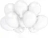 100 Stk. Luftballon Ø12cm "Uni Metallic" |  Pure White Produktbild-Vorschau 3