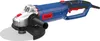 A studio shot of a blue and silver angle grinder against a white background. Produktbild-Vorschau