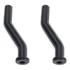 Two black rubber vacuum hoses with grommets on a white background. Produktbild-Vorschau