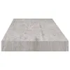 vidaXL Étagère suspendue gris béton 60x23,5x3,8 cm MDF Voir les images du produit 9