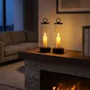 Outdoor LED Kerze im Glas batteariebetrieben mit Flammen Produktbild-Vorschau 8