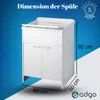 ADGO® Gewerbespüle Waschbecken Schrank-Set Spüle 60x50 cm Produktbild-Vorschau 2