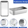 Edelstahl Kastenform 2er-Set Brotbackform 23,5cm x 12,6cm x Produktbild-Vorschau 3