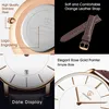 Herren Uhr Flache Analog Quarz Datumsanzeiger Klassisch Produktbild-Vorschau 4