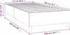 vidaXL Sommier boxspring noir 100x200 cm similicuir Voir les images du produit 7