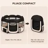 IvoQ Parc pliable pour chiot avec toit – 114 x 114 x 58 cm Voir les images du produit 5