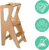 Torre didattica per bambini Moon, aiuto cucina regolabile Anteprima dell’immagine prodotto 3