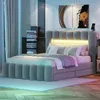 Letto imbottito Flieks 140x200cm con altoparlante USB e Anteprima dell’immagine prodotto 2