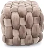 Hocker DOMINICK aus Stoff, beige, 45 cm breit, 41 cm hoch, Produktbild-Vorschau 2