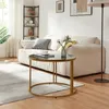 A living room scene with a couch, coffee table, and shelf. Produktbild-Vorschau