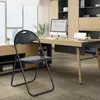 H.J WeDoo Lot de 12 chaises pliantes noires Cadre Voir les images du produit 7