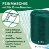 TTL GARDEN Vogelschutznetz 5x5m – 15x15mm HDPE Gartennetz Produktbild-Vorschau 2