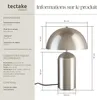 Petite lampe de table rétro ALTEA, design champignon, 40W - Voir les images du produit 6