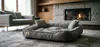 Cama para perros, corralito, 115x95 cm, terciopelo gris Vista previa de la imagen del producto 10
