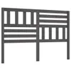 The Living Store Kopfteil Grau 166x4x100 cm Massivholz Produktbild-Vorschau 2