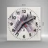 Wanduhr - Quadrat - Glasuhr - Grafiken Blatt Buntstift - Produktbild-Vorschau 3