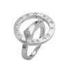 Gr. 56 - Ring 22mm Zirkonias mattiert rhodiniert Silber 925 Produktbild-Vorschau 2