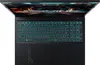 Top-down view of an open gaming laptop with illuminated keyboard. Produktbild-Vorschau