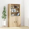vidaXL Nástěnná skříň Sonoma dub 80x33x80 cm výrobek ze Náhled obrázku produktu 6