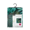 Rideau sur ruban noir Vert 140x270 cm Feuilles botaniques Voir les images du produit 11